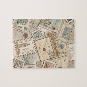 Puzzle Postage vintage