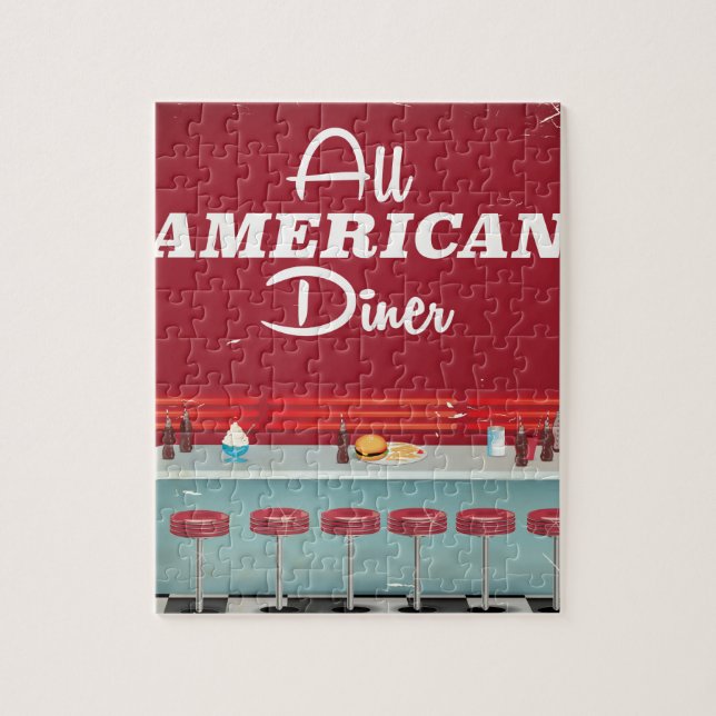 Puzzle Poster américain Retro (Vertical)
