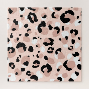Puzzle Poster de animal Léopard Abstrait moderne