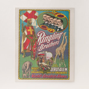 Puzzle Poster de cirque vintage Ringling Brothers