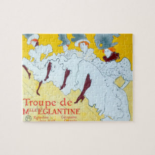 Puzzle Poster de la fille dansante Jaune Toulouse Lautrec