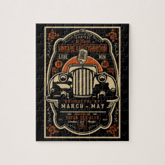 Puzzle Poster de l'exposition Voiture Vintage