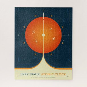 Puzzle Poster de l'horloge atomique Deep Space, version o