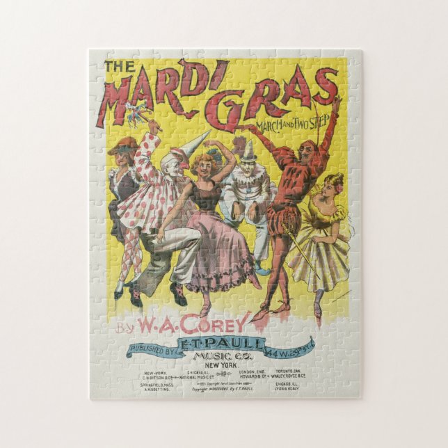 Puzzle Poster de Mardi Gras (Vertical)