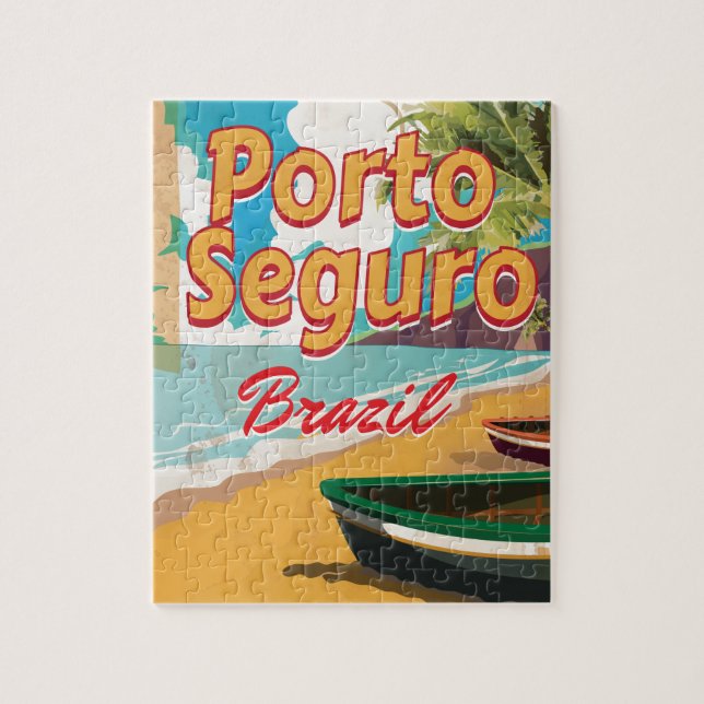 Puzzle Poster de vacances Porto Seguro Brésil (Vertical)