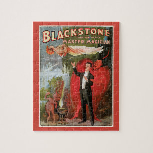 Puzzle Poster magique vintage, Grand Magicien Blackstone