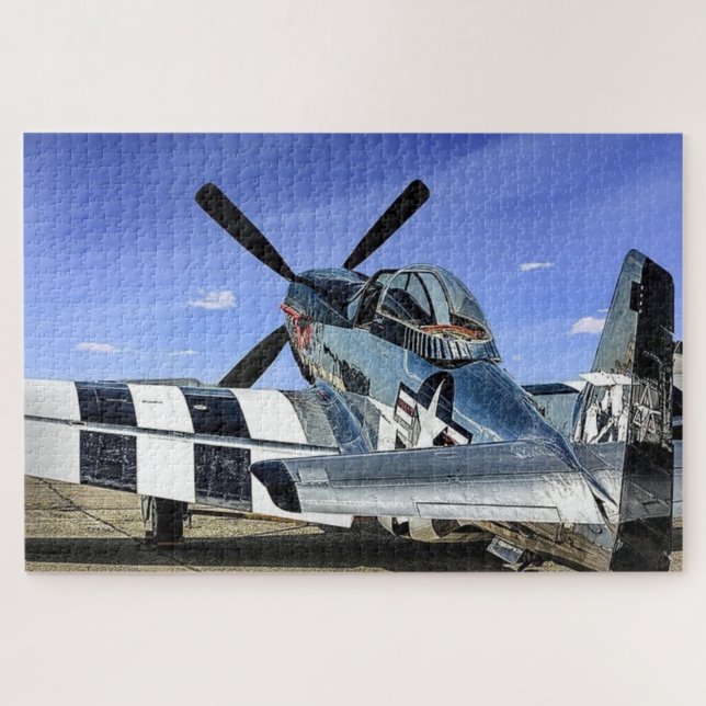 Puzzle Poster P-51 Mustang (Horizontal)