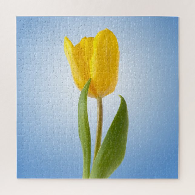 Puzzle Poster photo minimaliste de la Tulipe Jaune (Vertical)
