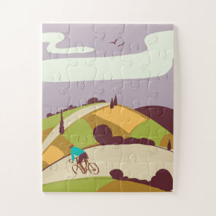 Puzzle Poster vintage Cyclisme