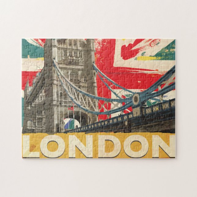 Puzzle Poster vintage Londres (Horizontal)