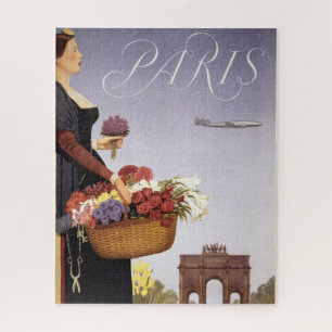 Puzzle Poster Vintage voyage, Paris Via Constellation
