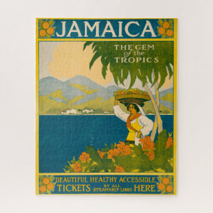 Puzzle Poster Vintage voyage Pour La Jamaïque