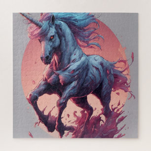 Puzzle Poster Zombie Unicorn