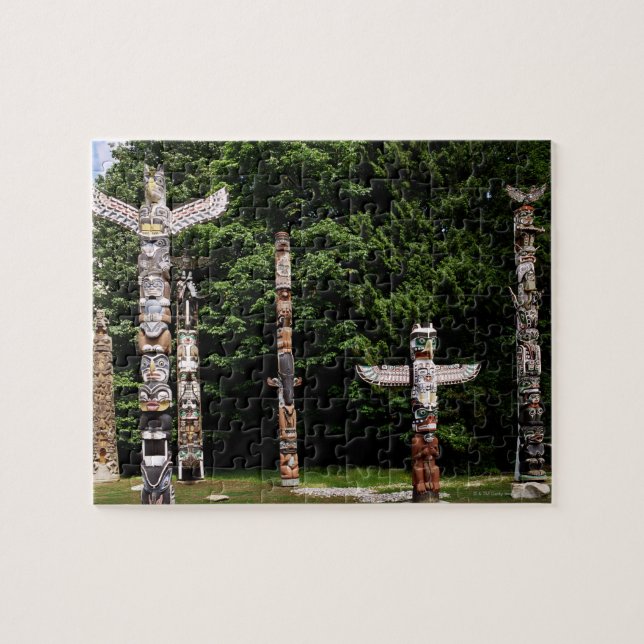 Puzzle Poteaux totémiques amérindiens, Vancouver, British (Horizontal)
