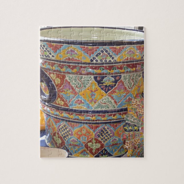 Puzzle Poterie de style de Talavera de Mexicain (Vertical)