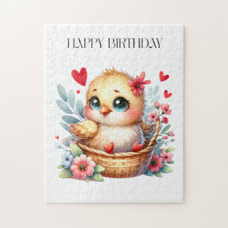 Puzzle Poulet de naissance mignon.