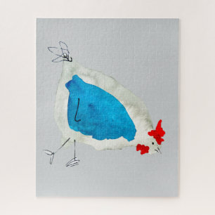 Puzzle Poulets mignons aquarelle