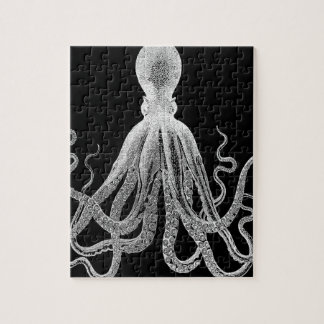 Puzzle Poulpe noir et blanc