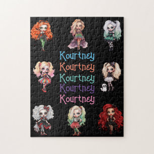 Puzzle Poupée Éffrayante Halloween Thème avec nom