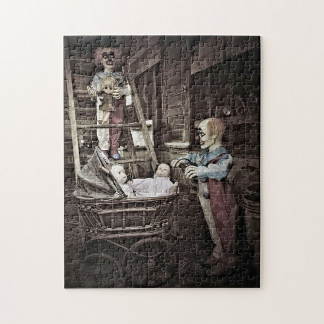 Puzzle Poupées déplaisantes et clowns effrayants (Vertical)