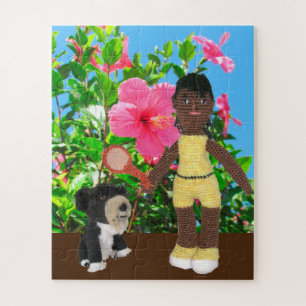 Puzzle - Poupées et Hibiscus