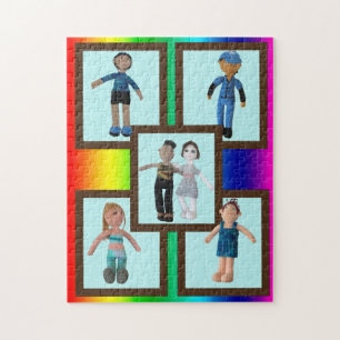 Puzzle - Poupées garçons et filles