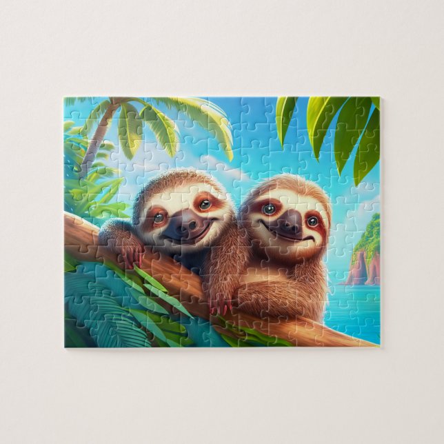 Puzzle pour enfants - Tropical (Horizontal)