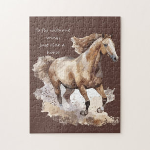 Puzzle Pour voler sans ailes il suffit de faire un cheval