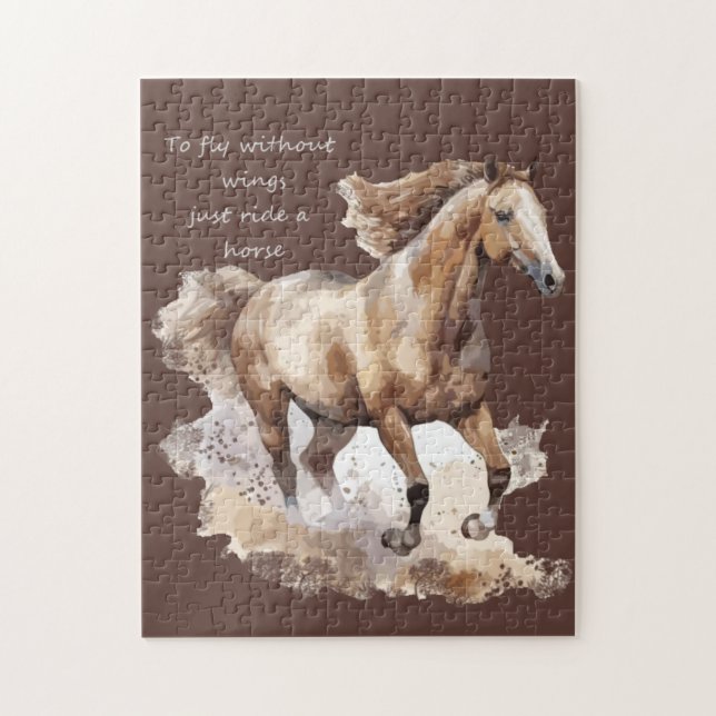 Puzzle Pour voler sans ailes il suffit de faire un cheval (Vertical)