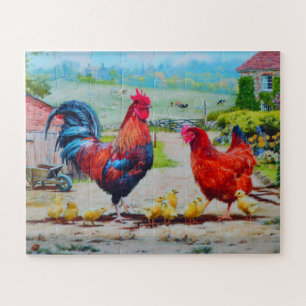 Puzzle Poussins à la ferme