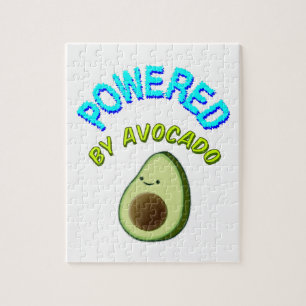 Puzzle Powered By Avocado Cartoon Drawing