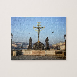 Puzzle Prague & Charles Bridge Statuts - Christ/Czechia