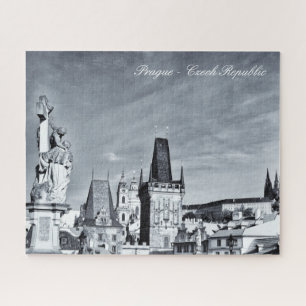 Puzzle Prague, Pont Charles, Château - Czechia (vintage)