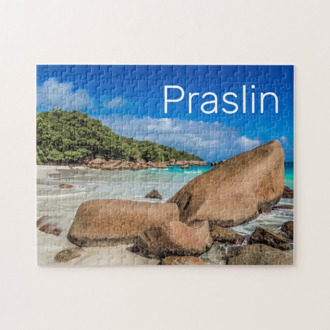 Puzzle Praslin Seychelles Island Anse Lazio Beach Cadeau (Horizontal)