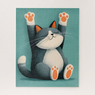 Puzzle Prendre une sieste professionnelle Chat drôle endo