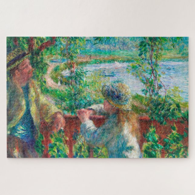 Puzzle Près du lac par Renoir Impressionist Painting (Horizontal)