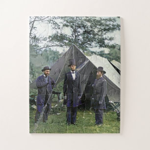 Puzzle Président Lincoln Antietam Maryland Couleur Redux