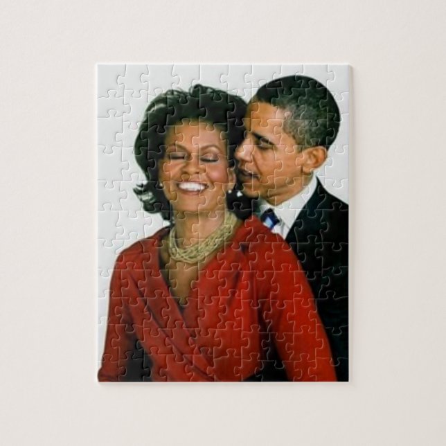 PUZZLE PRÉSIDENT OBAMA ET PREMIER LADY-PUZZLE (Vertical)
