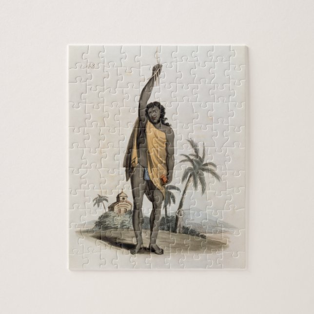 Puzzle Prêtre indou, pub. par Edouard Orme, 1804 (litho) (Vertical)