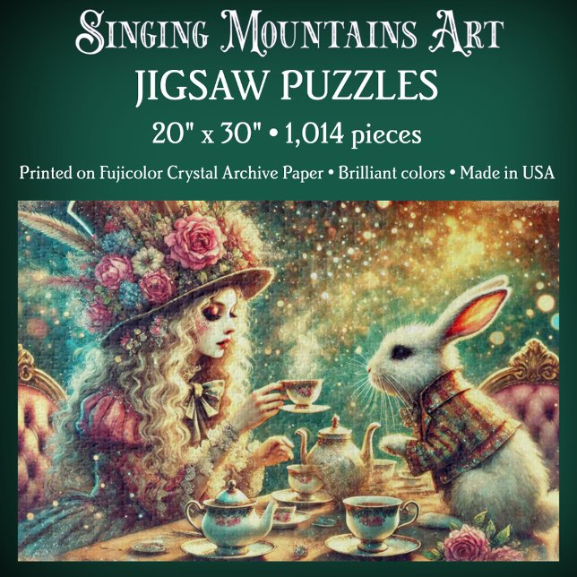 Puzzle Pretty Fantasy Alice and Rabbit Tea Party (Créateur téléchargé)