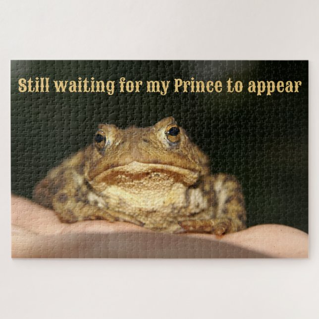 Puzzle Prince Frog ou crapaud juste en attente (Horizontal)