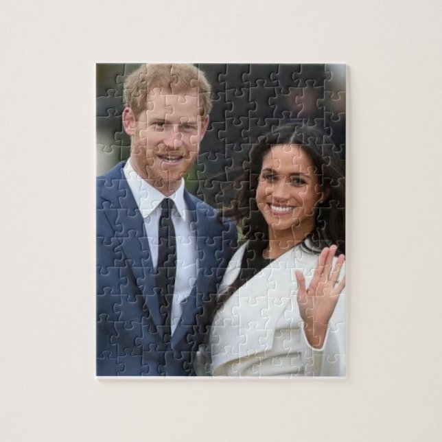 Puzzle Prince Harry & Meghan Markle annoncent fiançailles (Vertical)