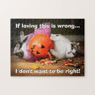 Puzzle Princess Cat With Candy Bucket