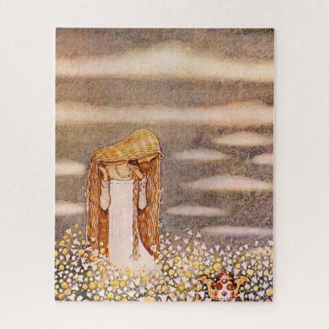 Puzzle "Princess Tuvstarr" John Bauer Aquarelle (Vertical)