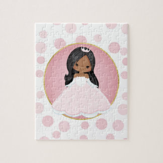 Puzzle Princesse afro-américaine rose