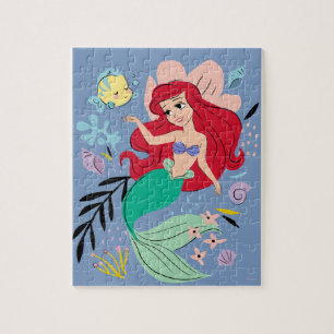 Puzzle Princesse Disney   Ariel et les animaux marins