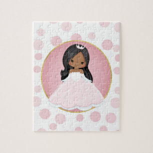 Puzzle Princesse rose d'Afro-américain