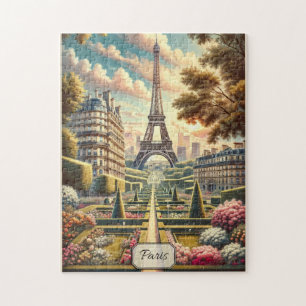 Puzzle Printemps à Paris France Tour Eiffel