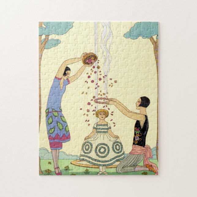 Puzzle Printemps dans l'art déco de la France (Vertical)