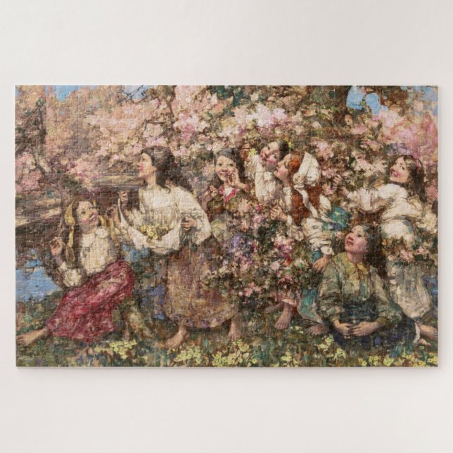 Puzzle Printemps (par Edward Atkinson Hornel) (Horizontal)